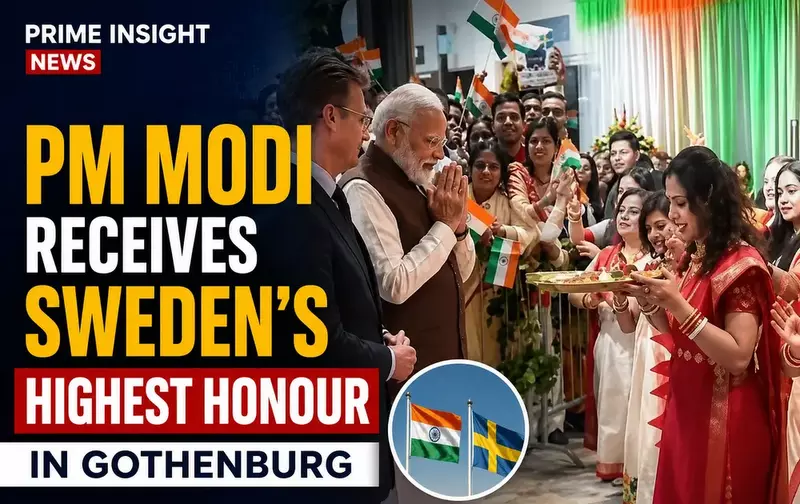 PM Modi Receives Sweden’s Highest Honour in Gothenburg 1 PM Modi Receives Sweden’s Highest Honour in Gothenburg