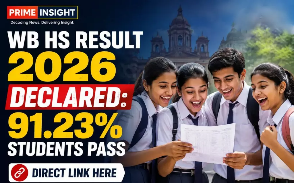 WB HS Result 2026 Declared: 91.23% Students Pass, Direct Link Here 1 WB HS Result 2026 Declared 91.23% Students Pass, Direct Link Here