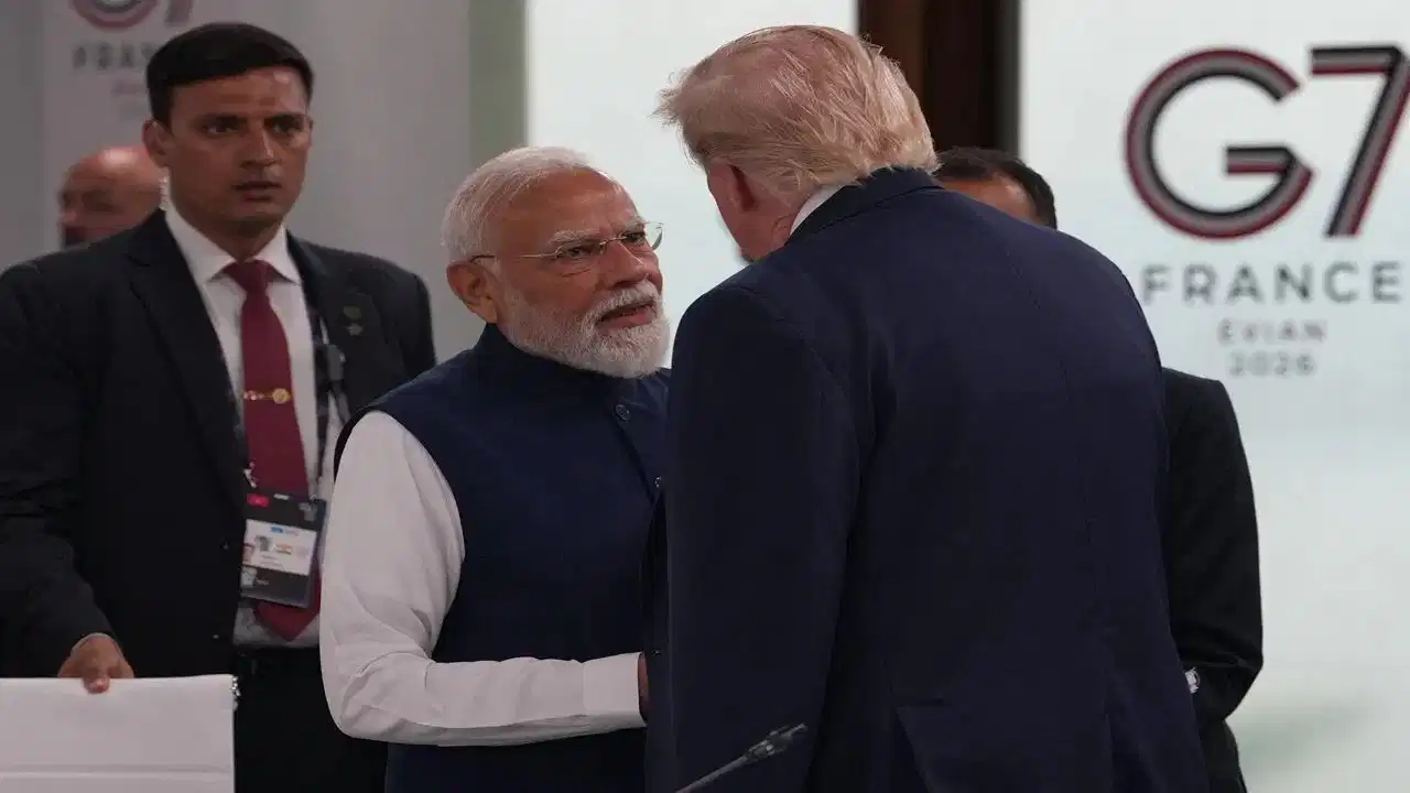 Modi and Trump G7 Summit: Ice Broken with a Handshake After 16 Months of Tension 1 Modi and Trump G7 Summit