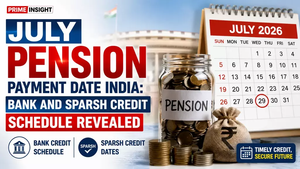 July Pension Payment Date India: Bank And SPARSH Credit Schedule Revealed 1 July Pension Payment Date India