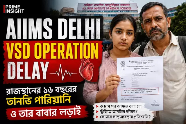 AIIMS Delhi VSD Operation Delay: ১৪ বছর ধরে ঘোরানো হলো ১৬ বছরের তানভিকে, মিলল না চিকিৎসা 1 AIIMS Delhi VSD Operation Delay - রাজস্থানের ১৬ বছরের তানভি পারিয়ানি ও তার বাবার লড়াই